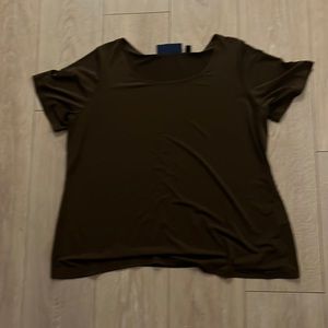 Brown loose fitting blouse